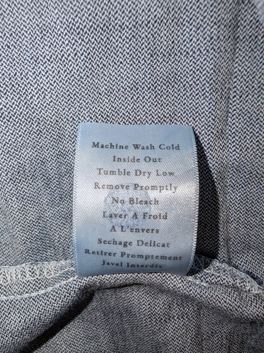 Frank & Eileen | Gabi Popover Top in Vintage Dark Indigo Wash | Size Medium - Picture 15 of 15